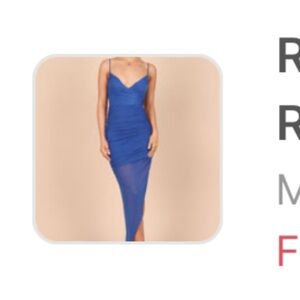 Unworn Petal & Pup dress. Electric blue